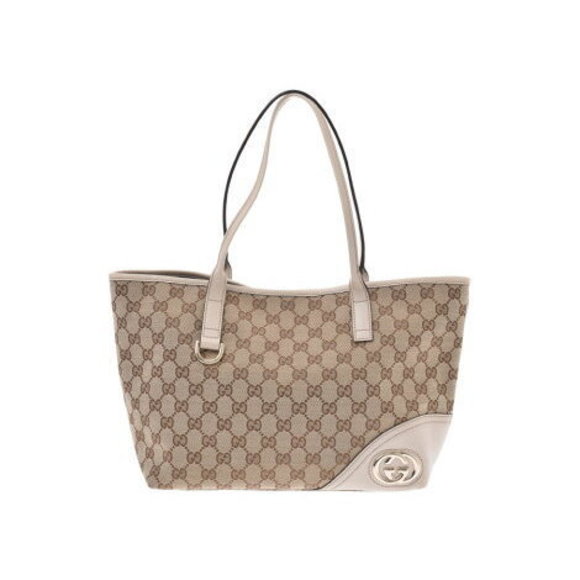 Gucci Tote Bag Beige Grey GG - Picture 1 of 12